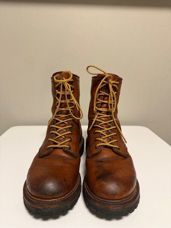 Red Wing 899 Brown Leather Round Toe Work Boots Vibram Men’s US 8.5 D EU 41.5 main image 4